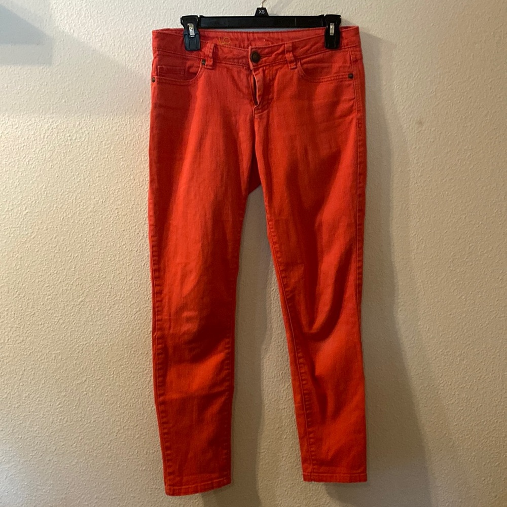Lauren Conrad red straight leg jeans size 4